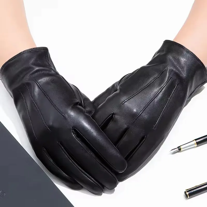 Женские зимние перчатки из натуральной кожи