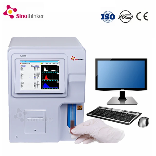 Sinothinker SK8800hematology анализатор медицинских принадлежностей открытым реагент система analizador де hematologia 3 части совместный анализ гематологических