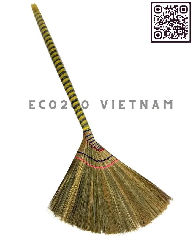 Authentic Handmade Asian Broom / Premium Vietnamese Straw Broom High Quality With Good Price By ECO2GO VIETNAM
