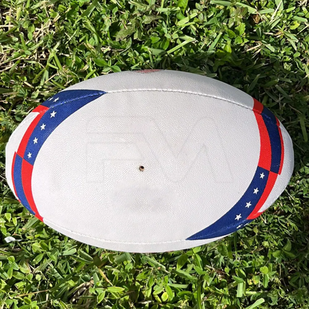 High Manufacturer Custom Color Soft Rugby Ball Factory Direct Supply Leather Made Rugby Ball