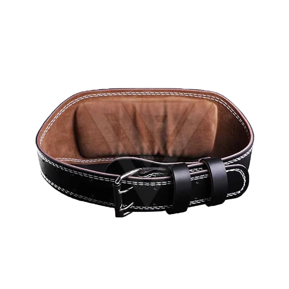 Custom Logo Fitness Spots Workout Training Gym Back Waist Cowhide Weightlifting Powerlifting Leather Weight Lifting Belt