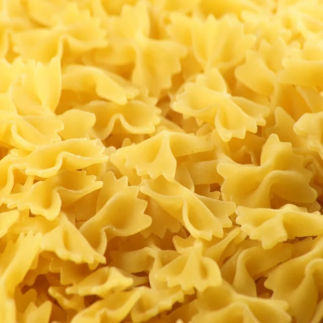 Bulk Dried Farfalle Pasta  Gluten Packaging Spaghetti Noodle Gross Cooking Feature Powder