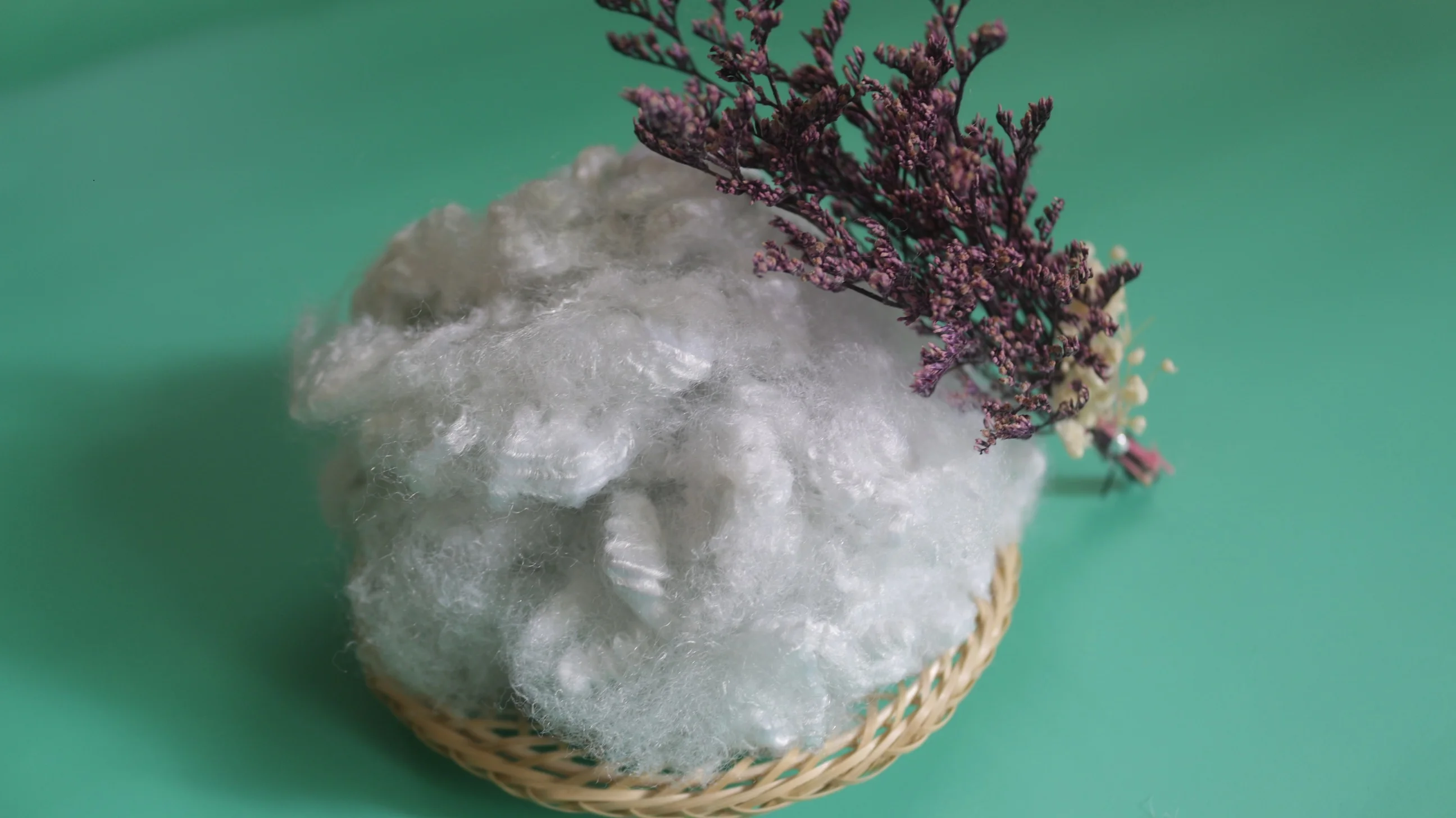 Low Price 15D/20D HC Slick White Holow Conjugated Recycled PSF Vikohasan Manufacturer for flame retardant glass cotton