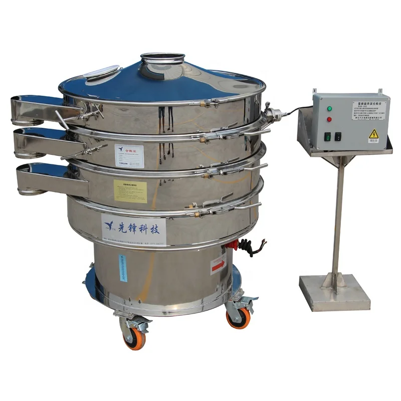 XIAN FENG Vibration screen manufactures ,Two layer connect material stainless steel,Soy flour ultrasonic vibrating screen