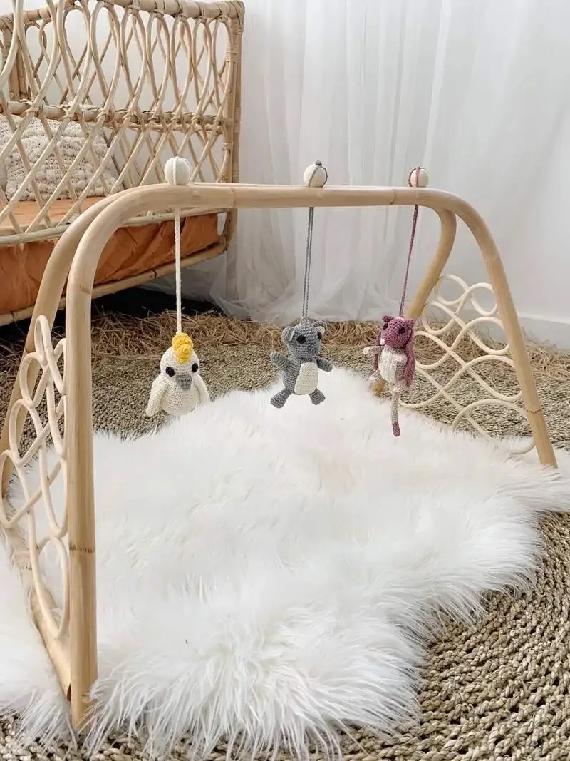 High Quality Best Selling 0 - 6m  Baby & Toddler Toys Rattan Baby Play Gym Made From Viet Nam For Kids
