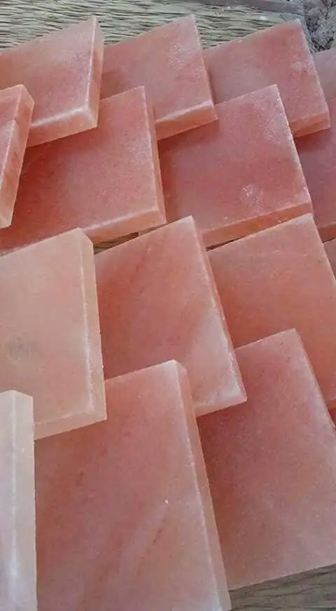 New Arrival Hand Carved Pink Rock Block Himalayan Salt Slabs Plates Bricks for Cutting /Cooking /Grilling
