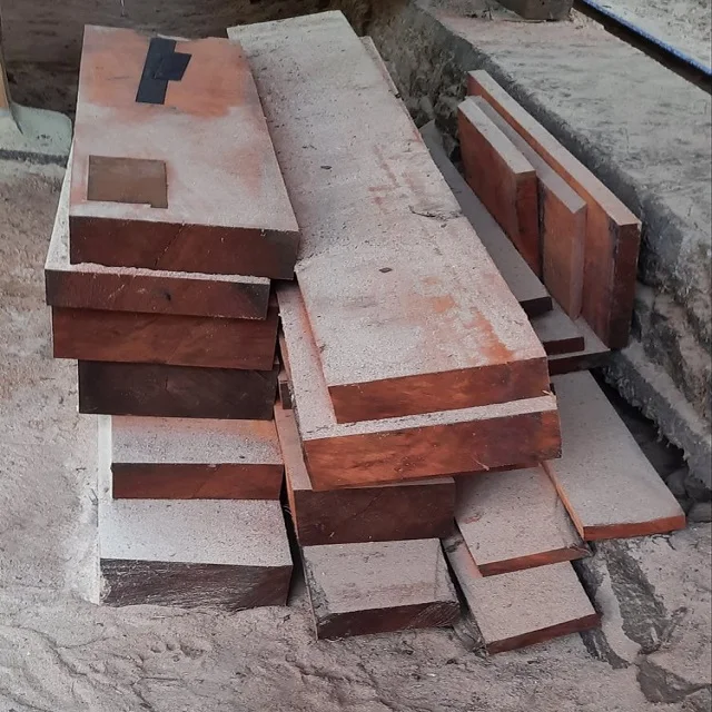 Hot Sale Prefinished T&G Joint Mahogany Color Brazilian Teak Solid Wood Flooring