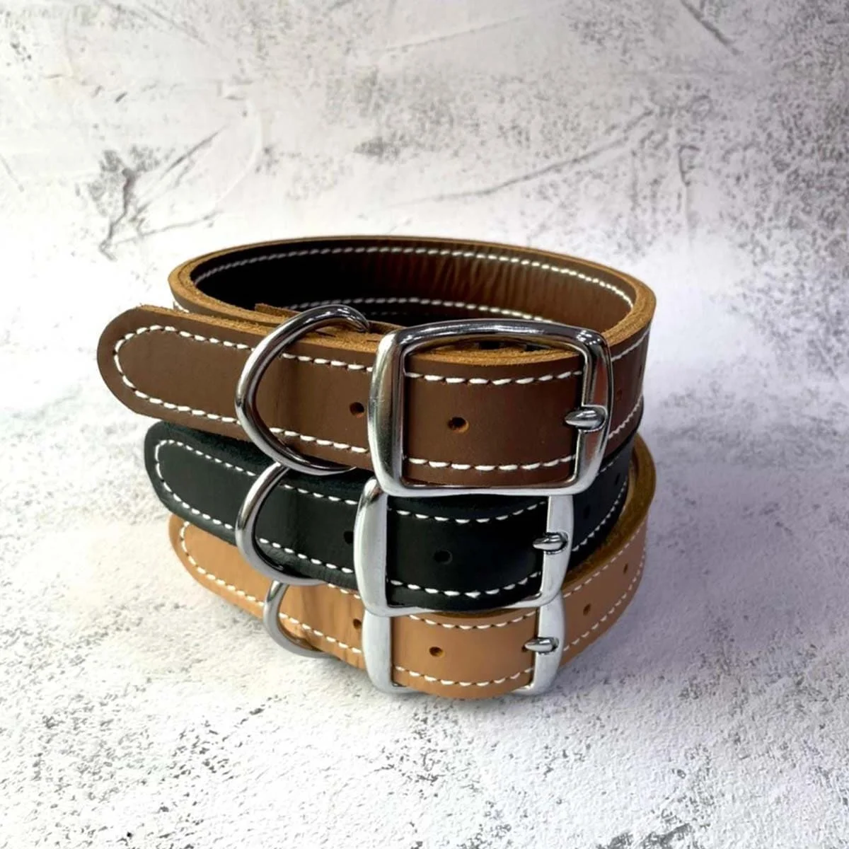 Cow Leather Dog Collar