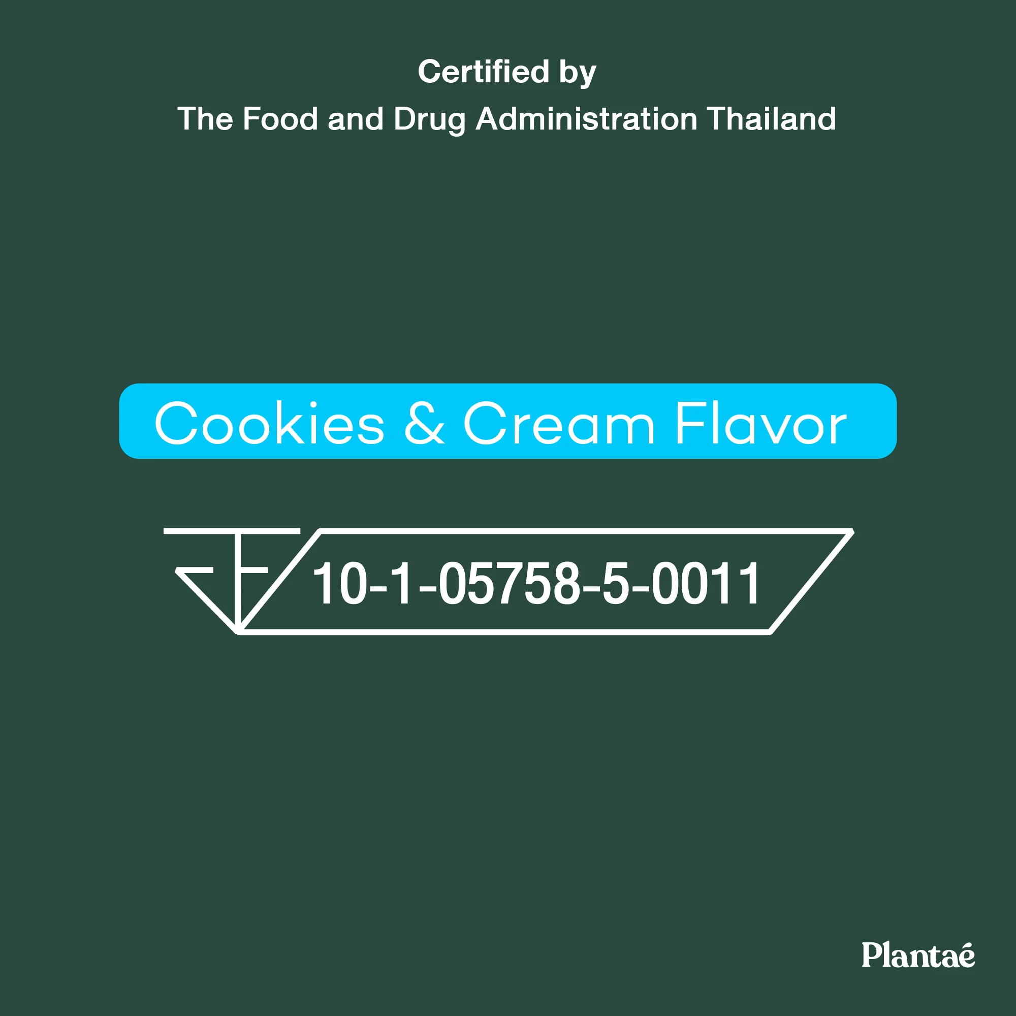 Highly Recommended Best Seller Keto Plant-based MCT Protein Cookie & Cream Health Care Product from Thailand