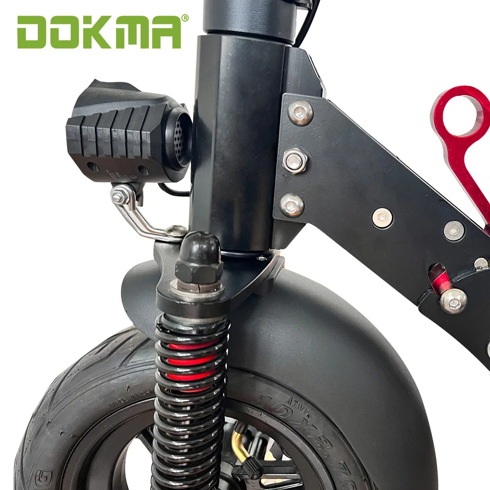 Dokma 10 Inch Dy5 Dual Disc Brake Oil Brake Optional 48V1200W / 52V2400W 2 Two Wheels Folding Adult Electric Mobility E-Scooter