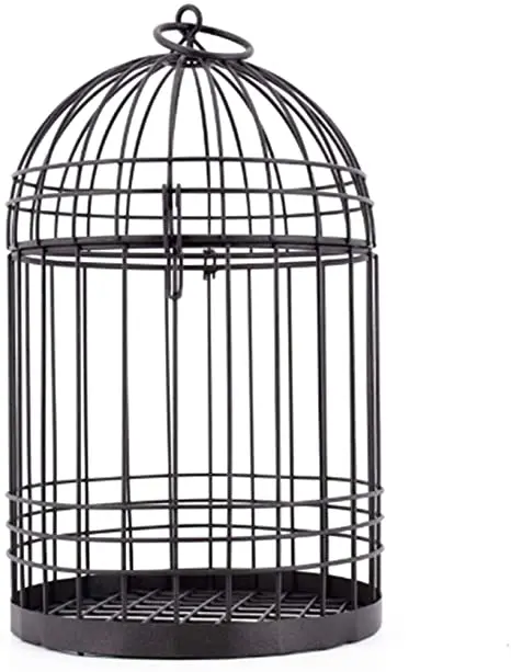 Metal wire Bird Cage Home Decor Hanging Fancy Brass  Birds CAGE