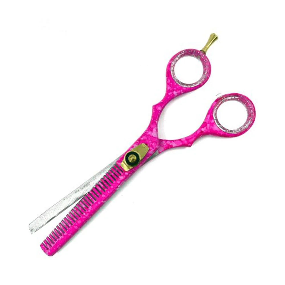 Professional Barber Kit High Quality Best Hair Scissors Pink J2 Steel Thinning Shears Stainless Steel Handle Sharp Hair Cutting