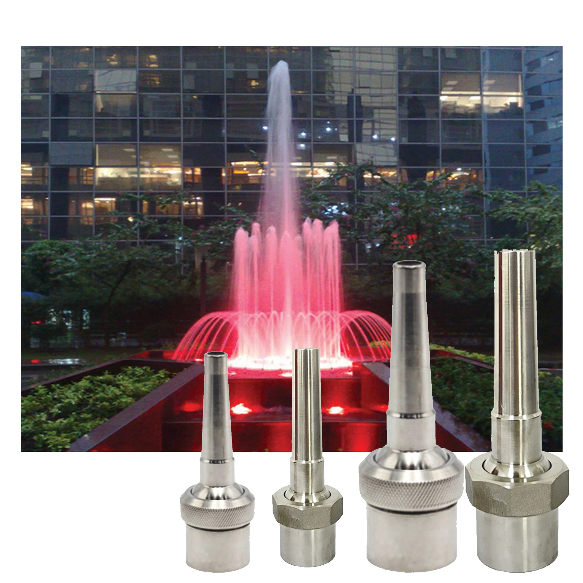 Adjustable Single Jet Stainless Steel 304 Fountain Nozzle ALL SIZE for Stone Garden Projects
