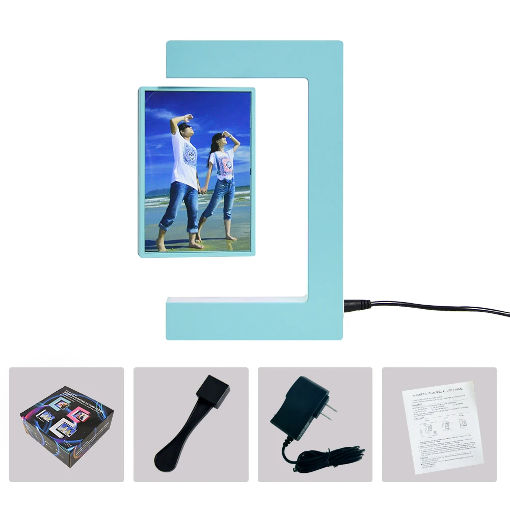 wholesale acrylic floating photo frame for decorate office or desk