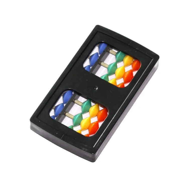 7 rods Student Abacus ABS Beads Colorful Plastic Soroban