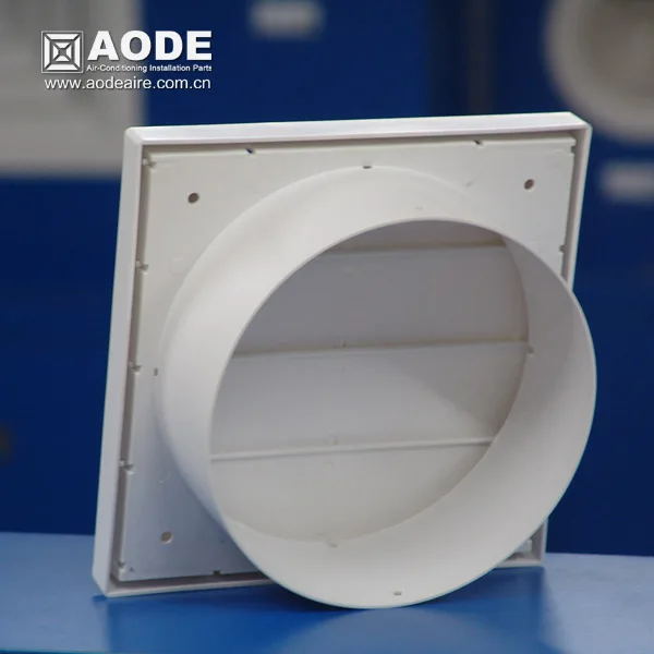 HVAC plastic Gravity Louvre Grille with insect net