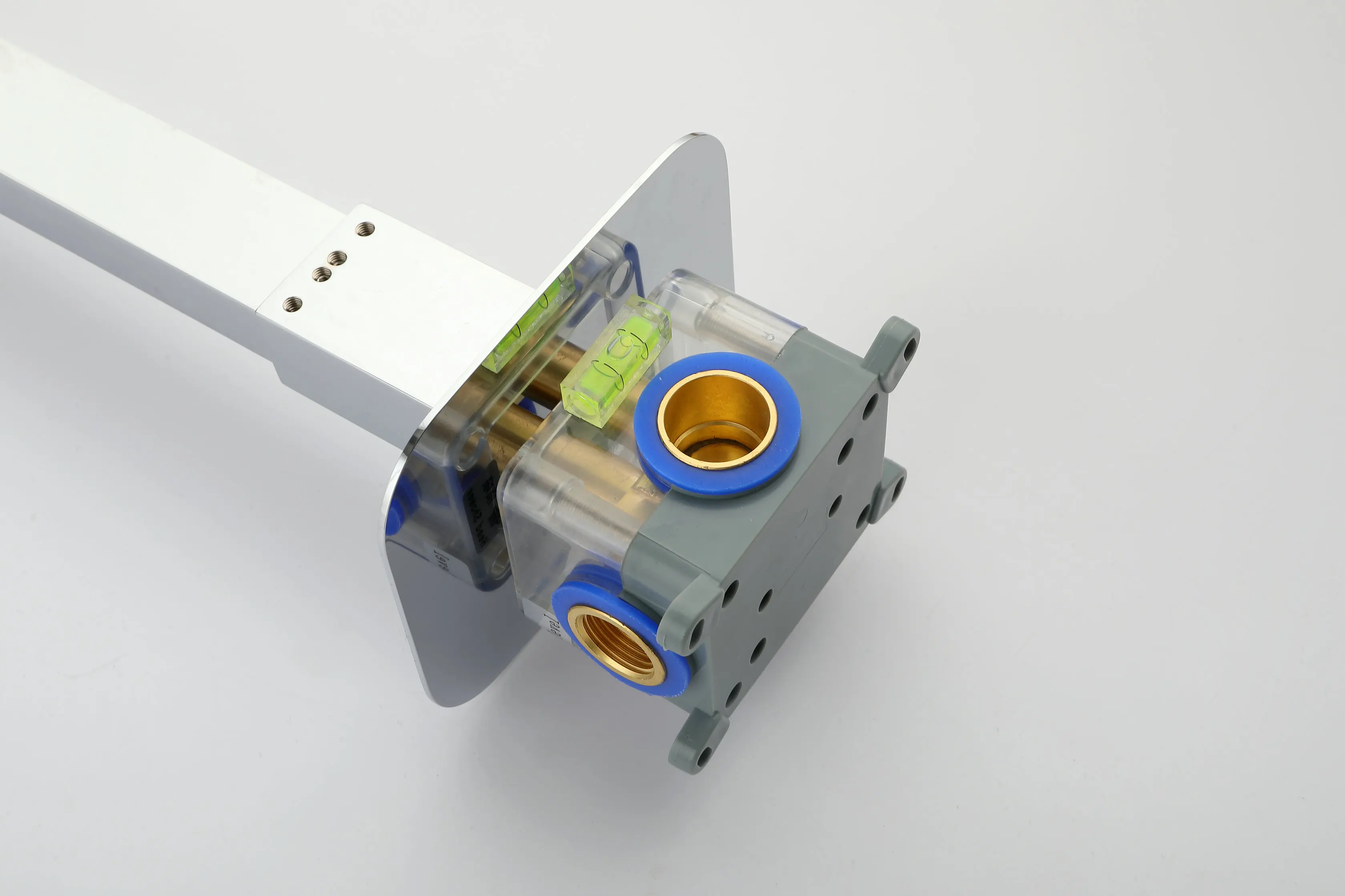 Bathroom Concealed Built-in 2-way Rainfall Shower Set Shower Head Square Stainless Steel Modern CN;GUA