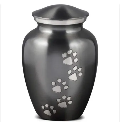 Vintage Life Inc. Hot sale Dog Cat Paw Printed Pet Urn Coffin Cremation Funeral Urn For Pet Ash Unique