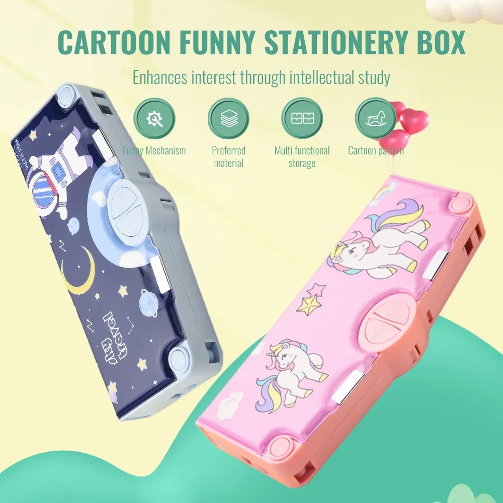 Kawaii Pencil Cases Multifunction Cute Pen Box Back to School Office Supplies for Girl Japanese Korean Storage Bag Stationery