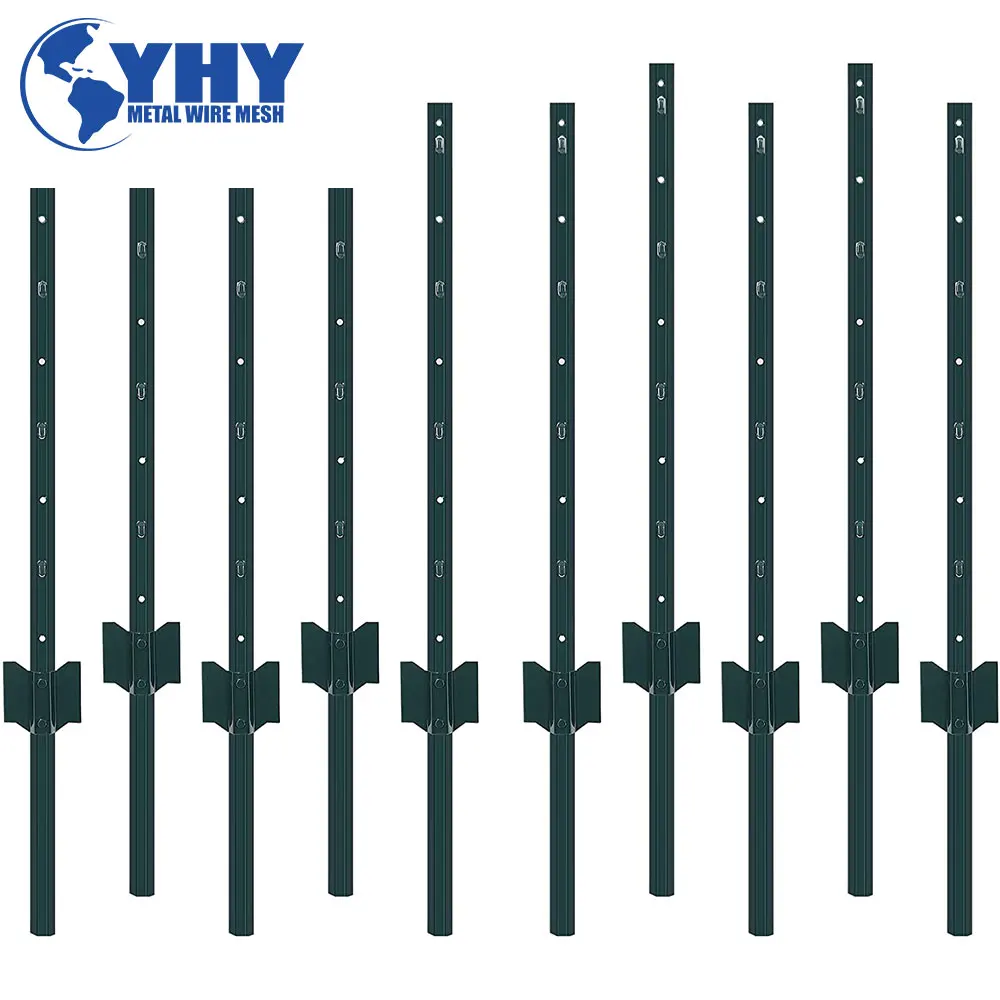 Garden Fence Garden Edge Fence Heavy Duty Metal T Posts