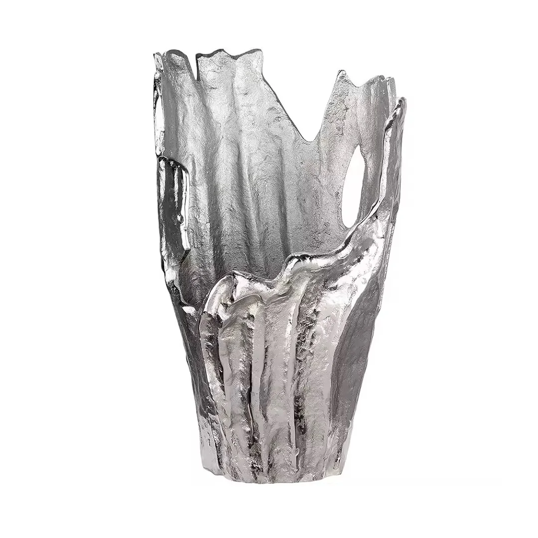 Decorative Metal Vase Wedding Centerpiece Wholesale Metal Gold Flower Vase Aluminum Flower Table Pot Modern Home Decoration Vase