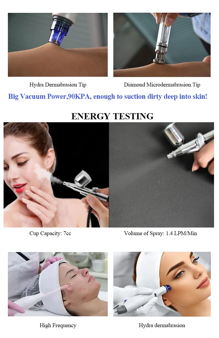 Newangie 14 in 1  facial machine hydra light cold hammer skin repair facial deep cleaning oxygen skin machine