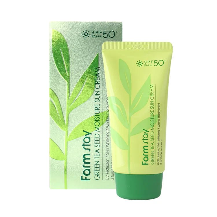 Farmstay Green Tea Seed sun block cream 70ml whitening wrinkle improvement, UV protection Korea Sun cream protect