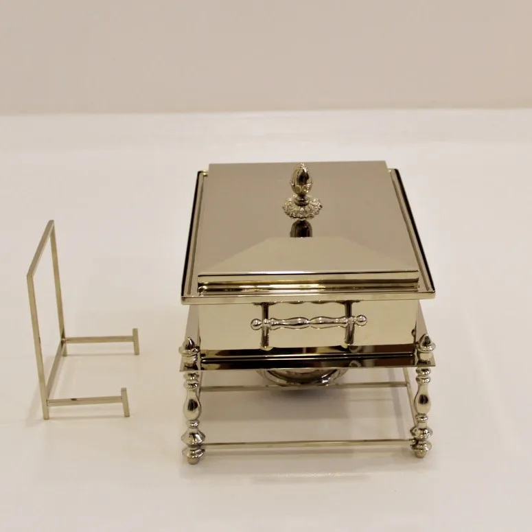 Rectangular Shape Stainless Steel 304 High Quality Casserole Handcrafted Pans Stainless Steel Cookware Casserole With Handle