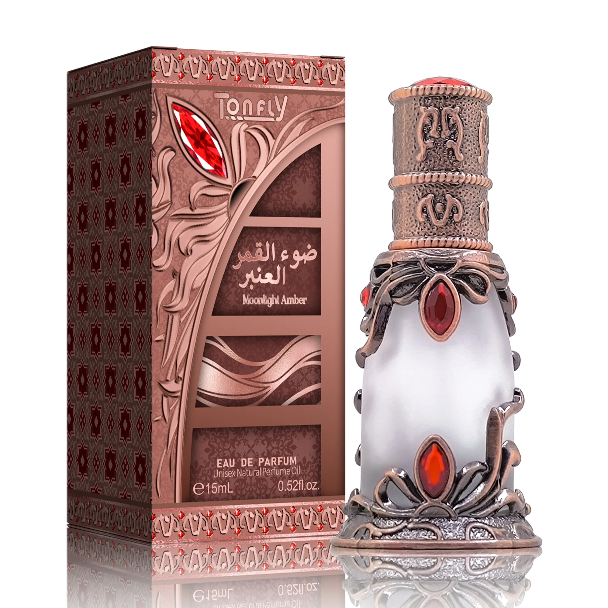 TONFLY Enchanting Jasmine Vanilla Eau de Parfum15ml  Blended with Natural Jasmine  Rich Vanilla Artistic Bottle Ready for Cross