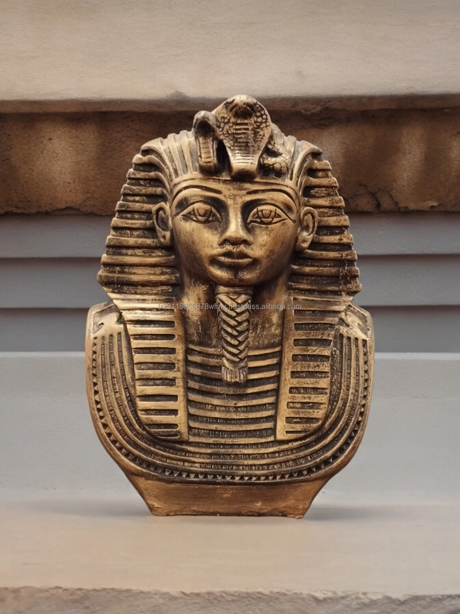 Ancient Egypt Pharaoh Bust Statue Sculpture Home Decor Egyptian Figure King tut mythological artifical  god top quality whosale