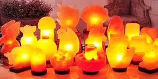 Export Quality Natural Pakistani Himalayan Lamp with Salt Chunks in Mosaic Design Metal Basket Night Light