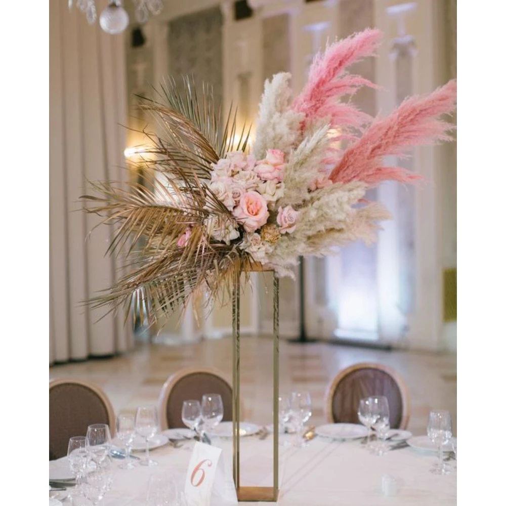 New Design Decorative Metal Centerpiece Flower Display Stand For Wedding Party Event Backdrop Decoration Supplies