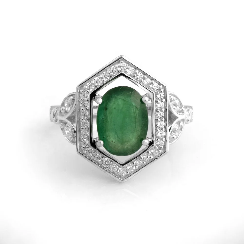 designer  green  stone  handmade  sterling  silver  925  rings  with  genuine  precious  gemstone silver rings