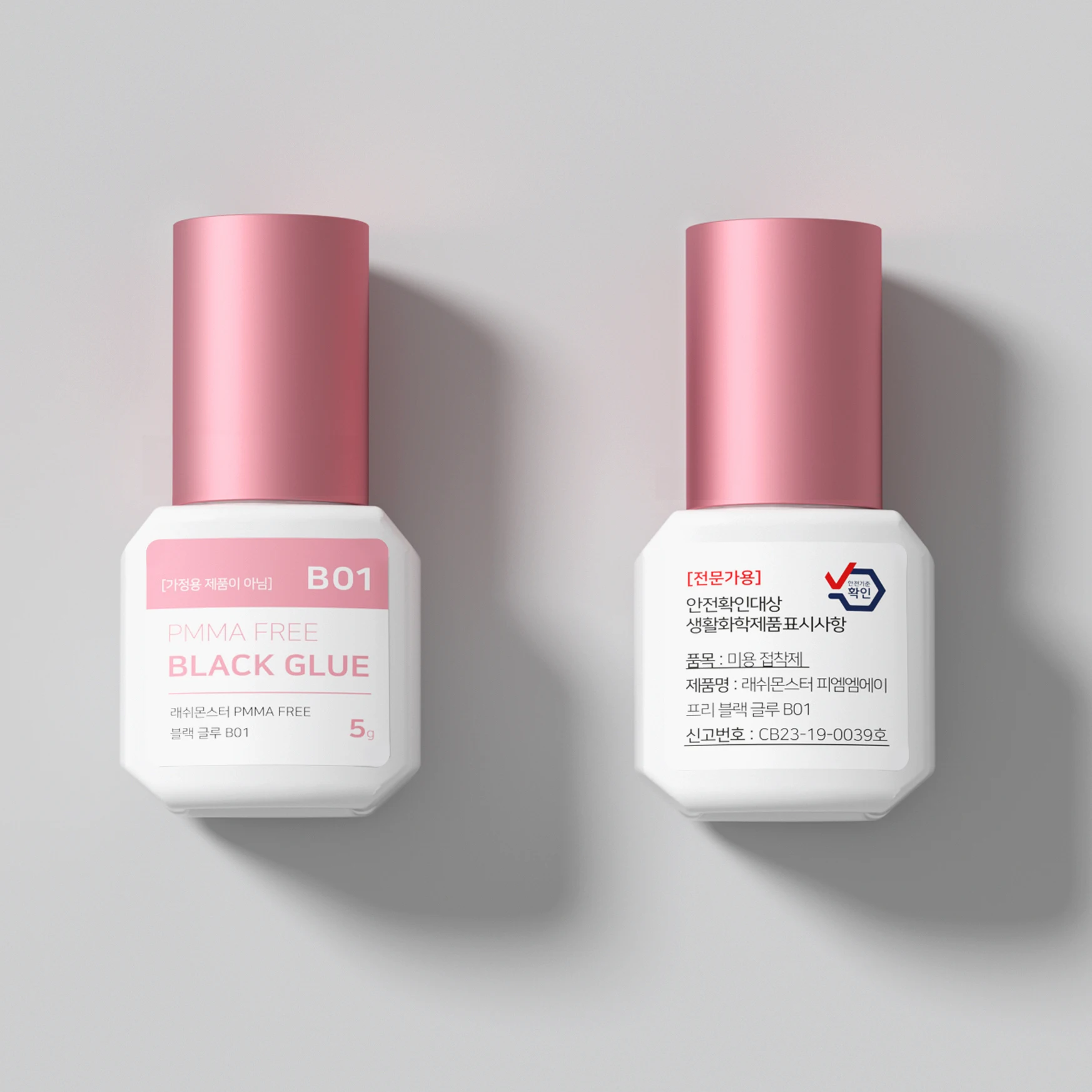 LA : MON black glue 100% PMMA free original certificated glue strong adhesion excellent retention minimized irritation