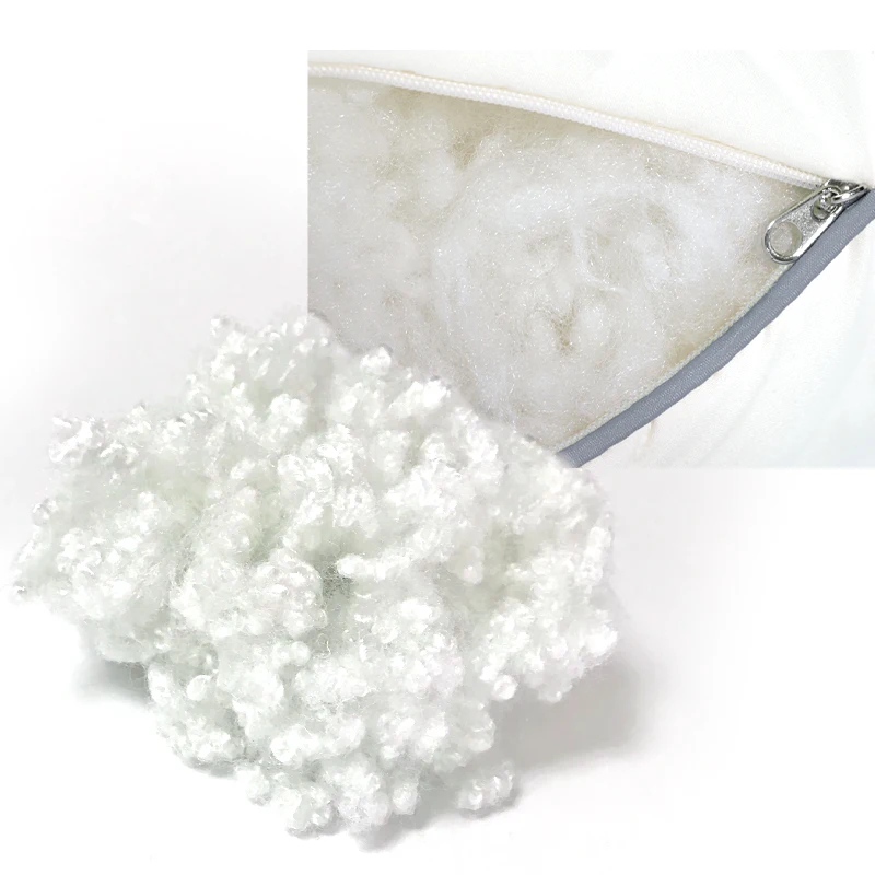 Top-Grade 3D/7D Staple Polyester Fiber 15D Recycled Virgin Lightweight Hollow Conjugated while Maintaining Volume for Stuffing