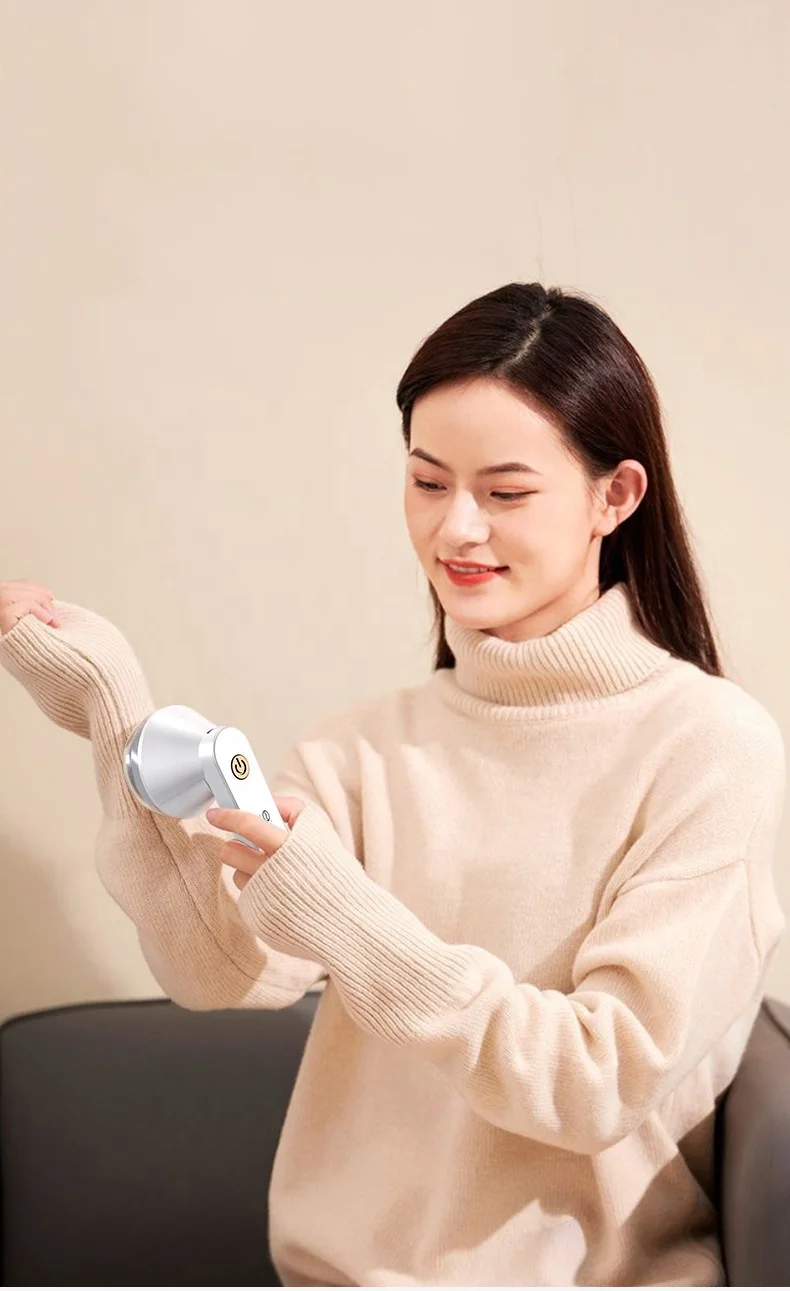 Portable Electric Clothes Lint Trimmer USB Hair Ball Trimmer Fuzz Carpets Sweater Shaver Lint Remover Household Clothes Shaver