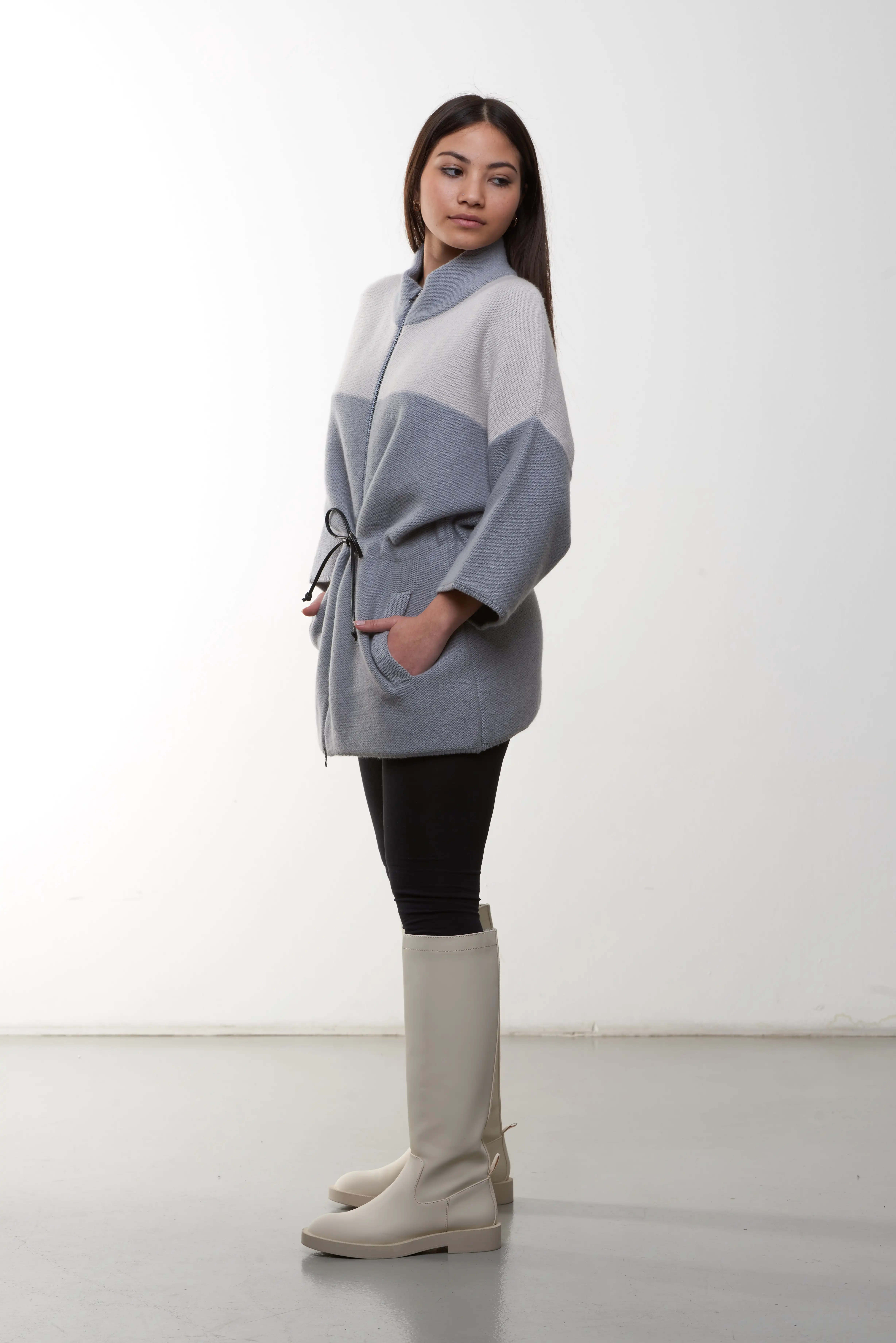 Premium Quality Parka 5 yarns 100% cashmere sporty luxurious style designed and krafted entirely Made in Italy Red M