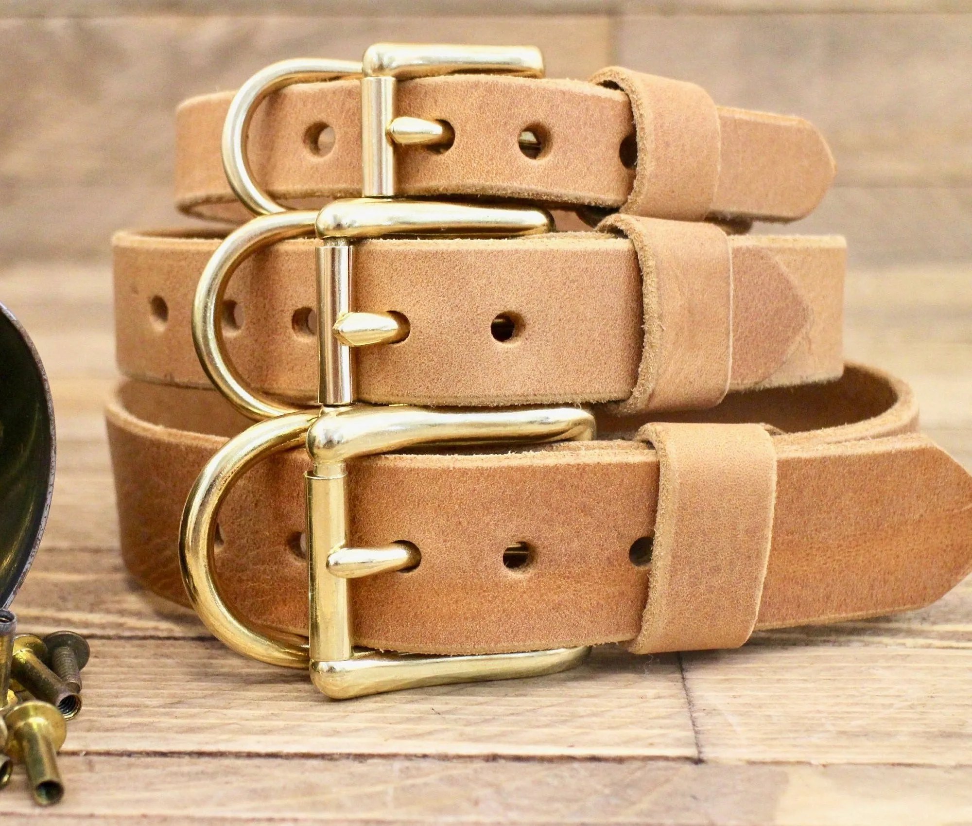 Best Selling Double Stiches Customized Leather Dog Collars In Cheap Price