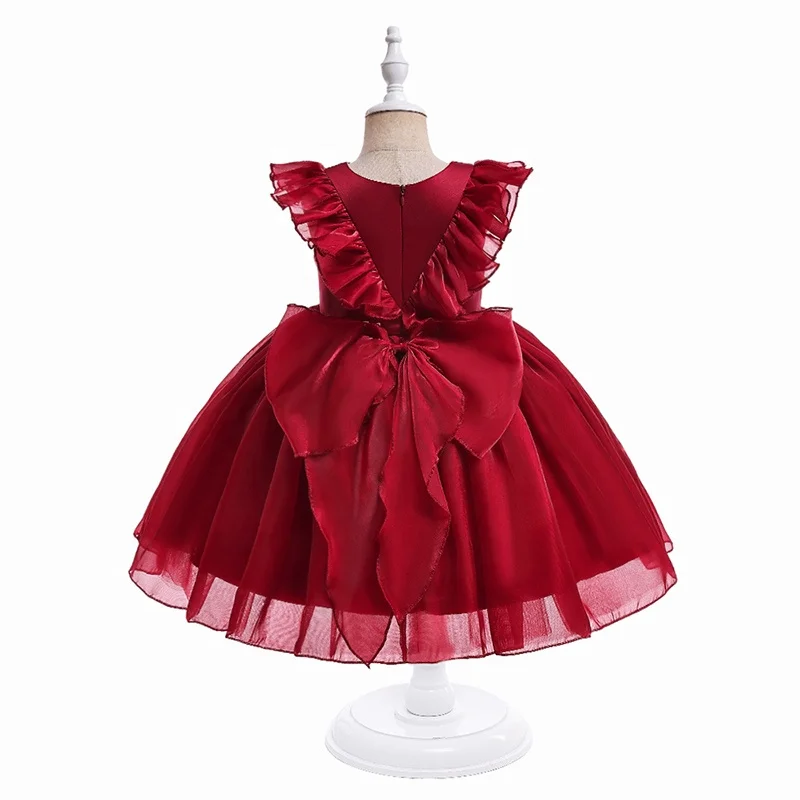 Wholesale Children Clothing Little Baby Flower Costume Princess Girl Party Dresses 3 To 5 Years