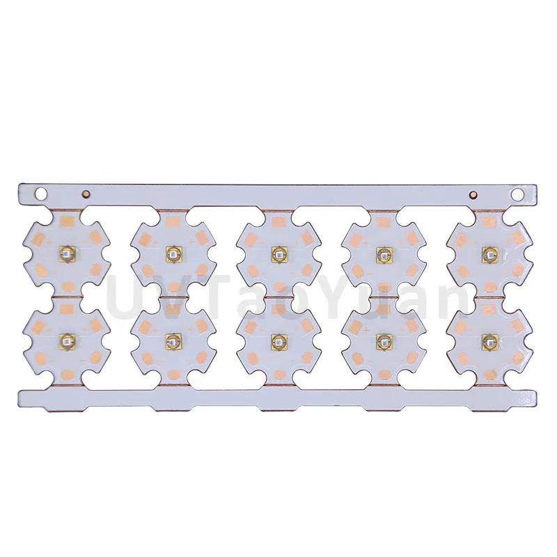 High Power Radiant 2W 3W UVC LED Diode 60mW Ultraviolet Uv LED Module With 20MM PCB Board