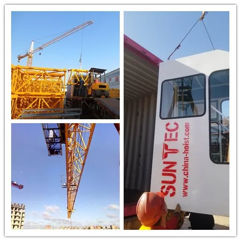 Flat Top Tower Crane High Quality Tower Crane Flat Top Tower Cranes on anchor frame with climbing frame