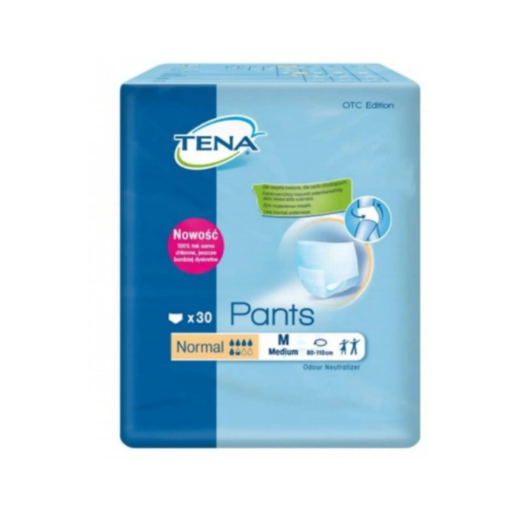 Тена брюки трусики для взрослых подгузники средний 30 Pack