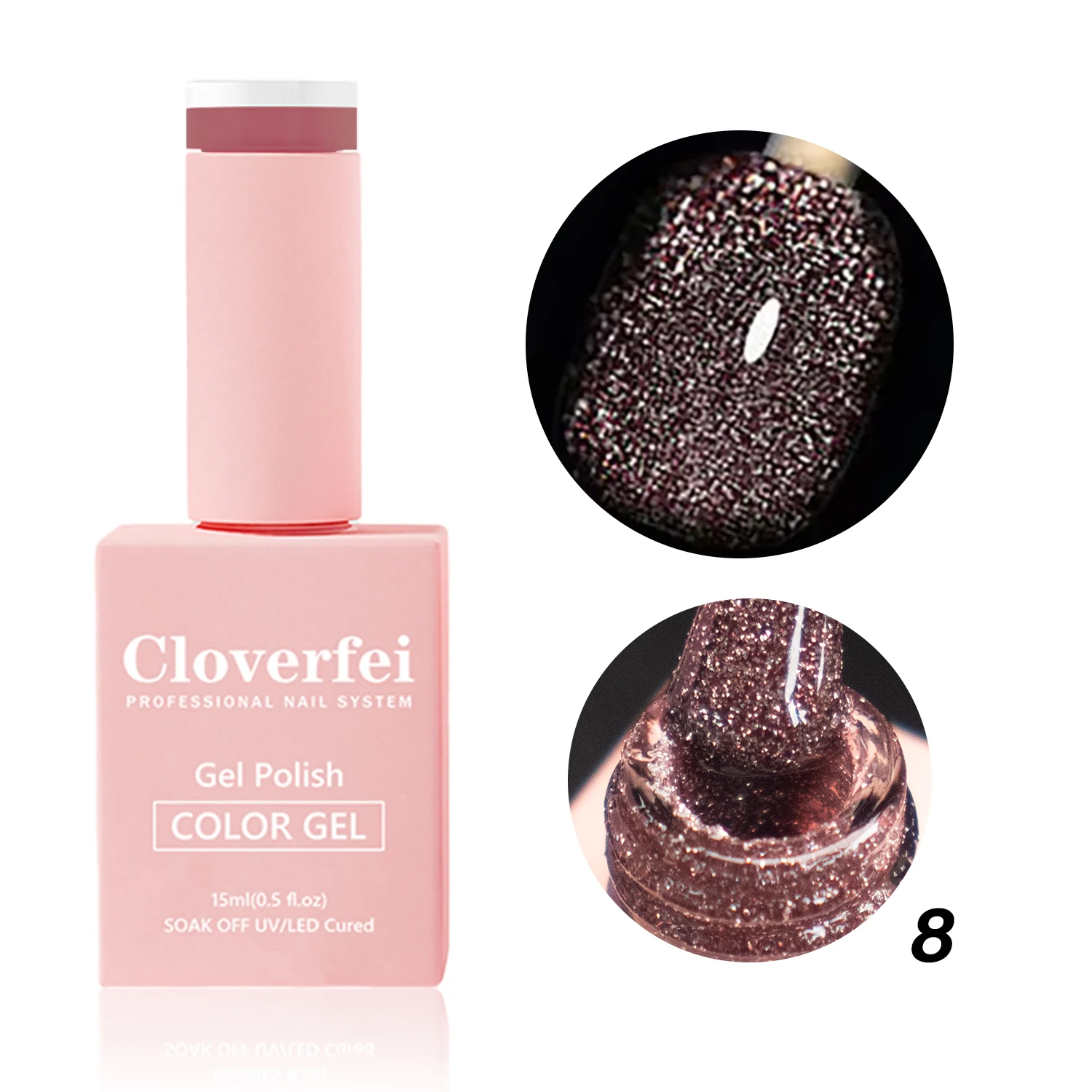 Hot Selling Reflective Glitter Silver Flash Diamond Nail Gel Polish Soak off Disco Shimmer Gel Nail Polish  for Home Salon