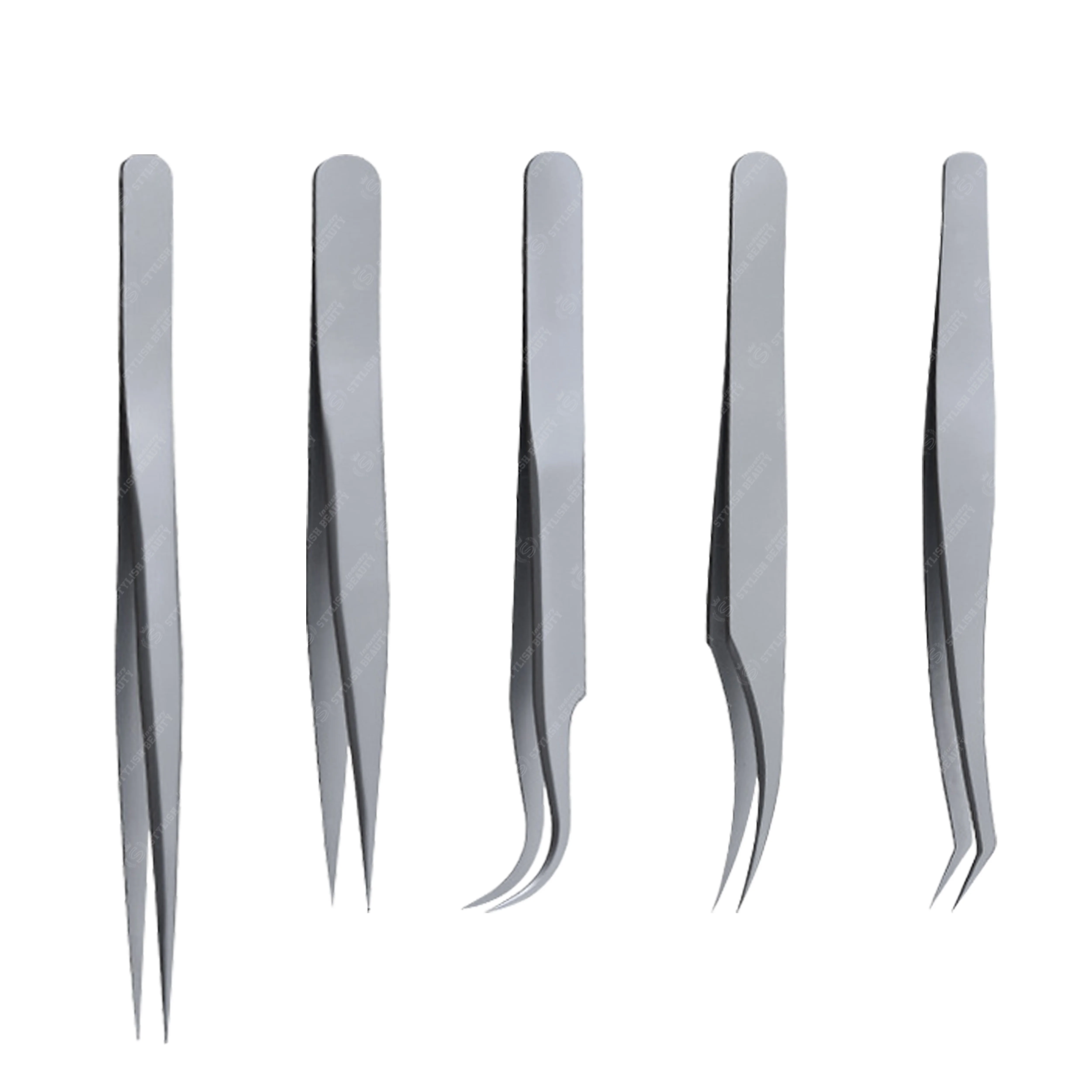 Isolation Eyelash Extension Tweezers Best Selling Stainless Steel Multi-functional Durable Lash Tweezers With Customized Logo