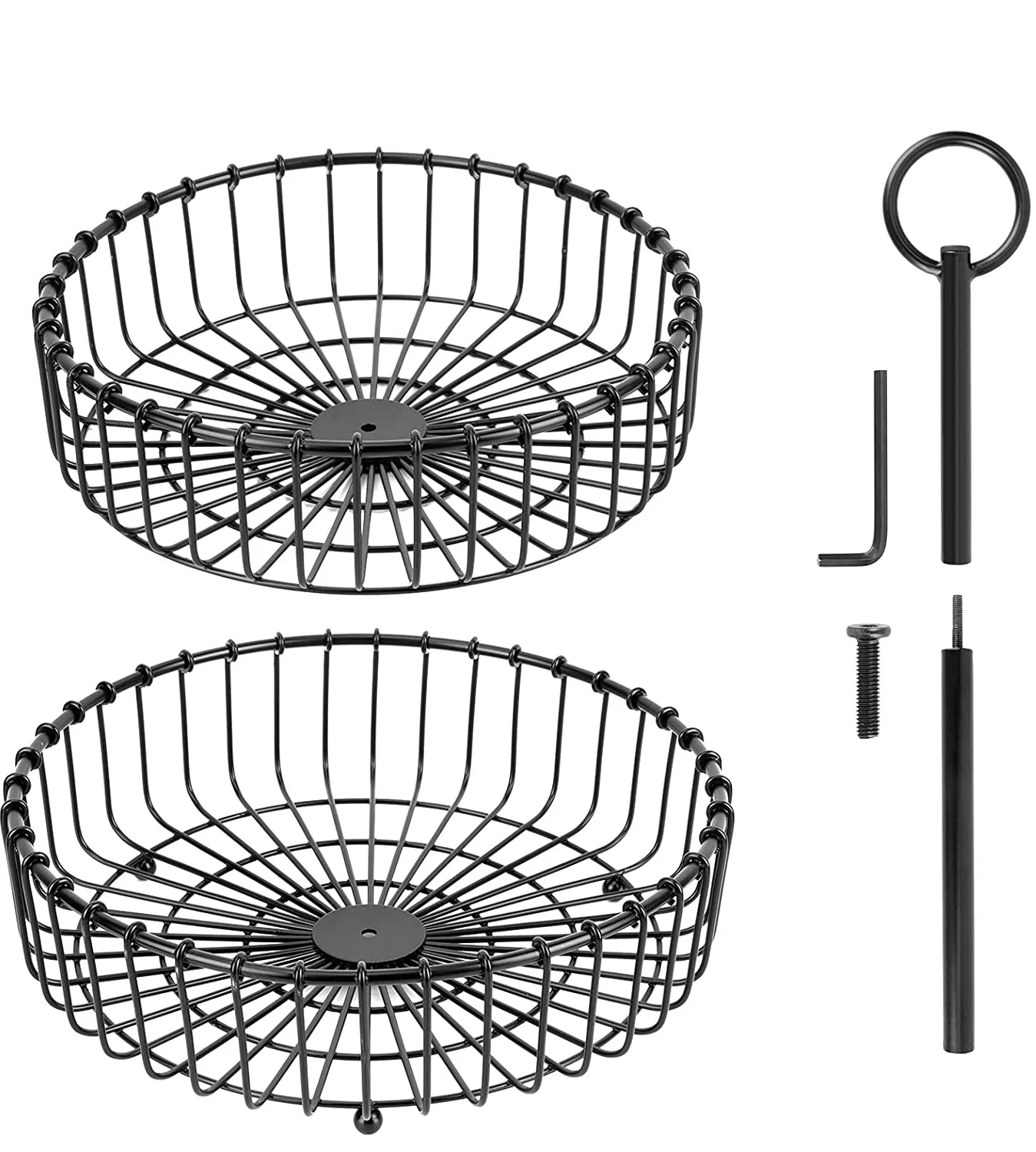 Fruit Basket Rounded Fruit Storage Basket Unique Design Rounded Bamboo Wooden Decorative Basket Made by India