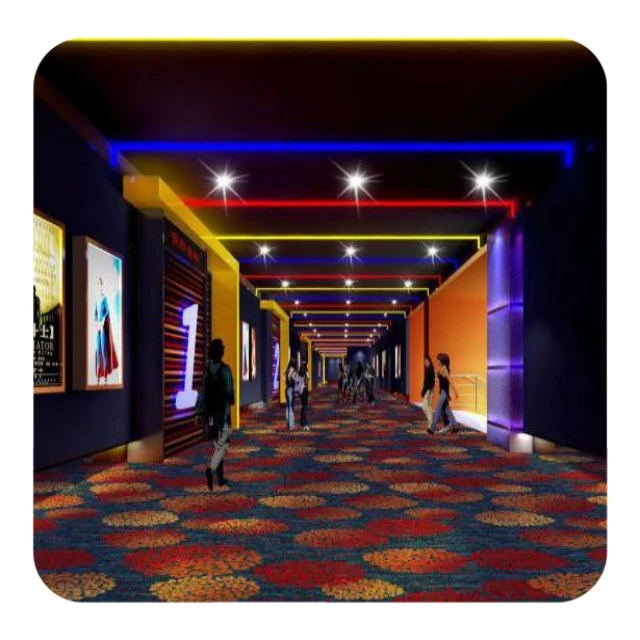 Modern carpet hotel Bar/Night Club Carpet Fluorescent room Carpet from china