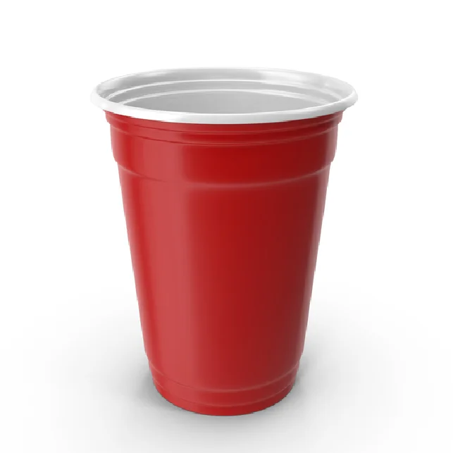 Custom Logo 8oz 12oz 24oz Biodegradable Compostable PLA Cold Disposable Red Cup for Christmas