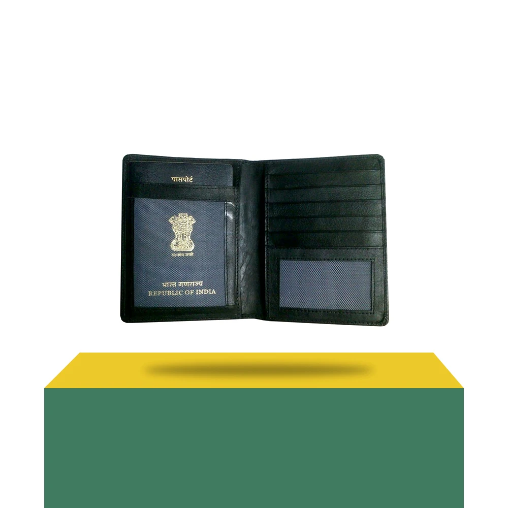 Perfect Minimal Size Leather Passport Cover Holder Indian Supplier