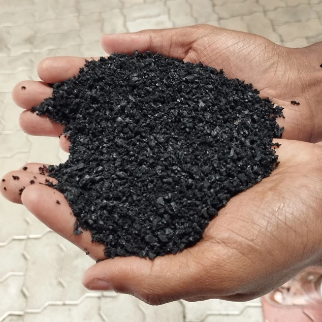 Best sale Premium quality Black Rubber Granules and powder from Truck Radial tyre for uses of Rubber Product manufacturer