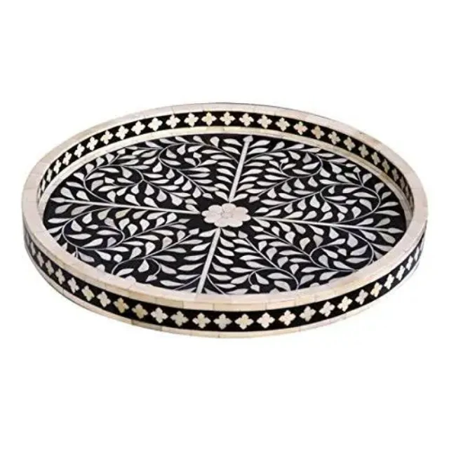BEST SELLING BONE INLAY SERVING TRAY NEW BONE INLAY MOTHER OF PEARL TRAY